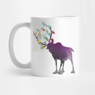 Christmas Reindeer Inspired Silhouette Mug